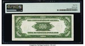 image for: Fr. 2202-E $500 1934A Federal Reserve Note. PMG About Uncirculated 55....