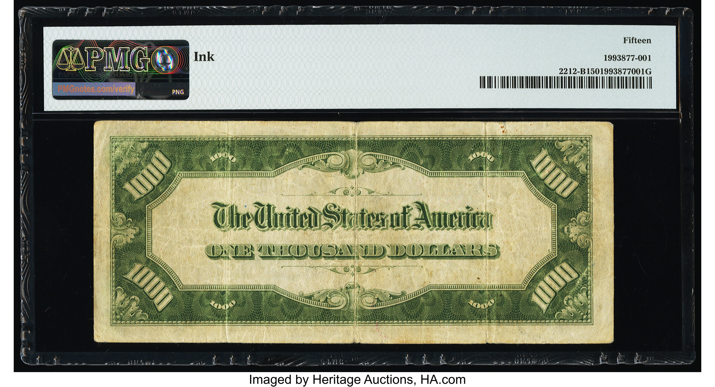 image for: Fr. 2212-B $1,000 1934A Federal Reserve Note. PMG Choice Fine 15....