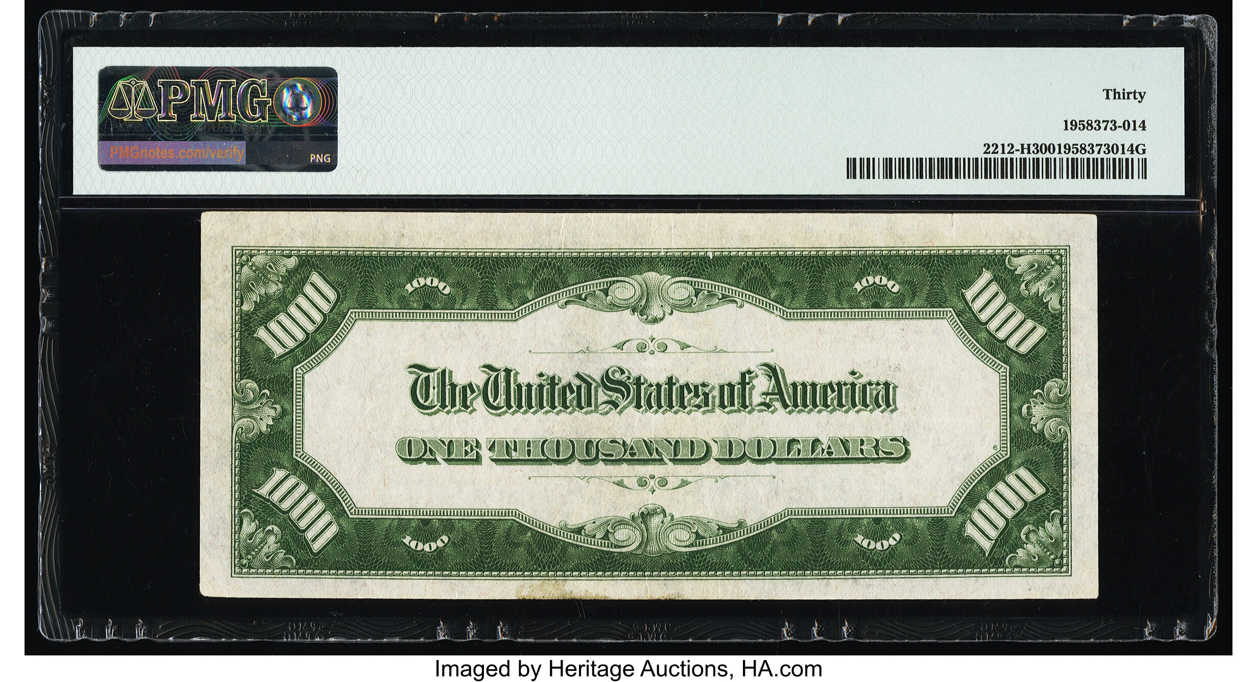 image for: Fr. 2212-H $1,000 1934A Federal Reserve Note. PMG Very Fine 30....