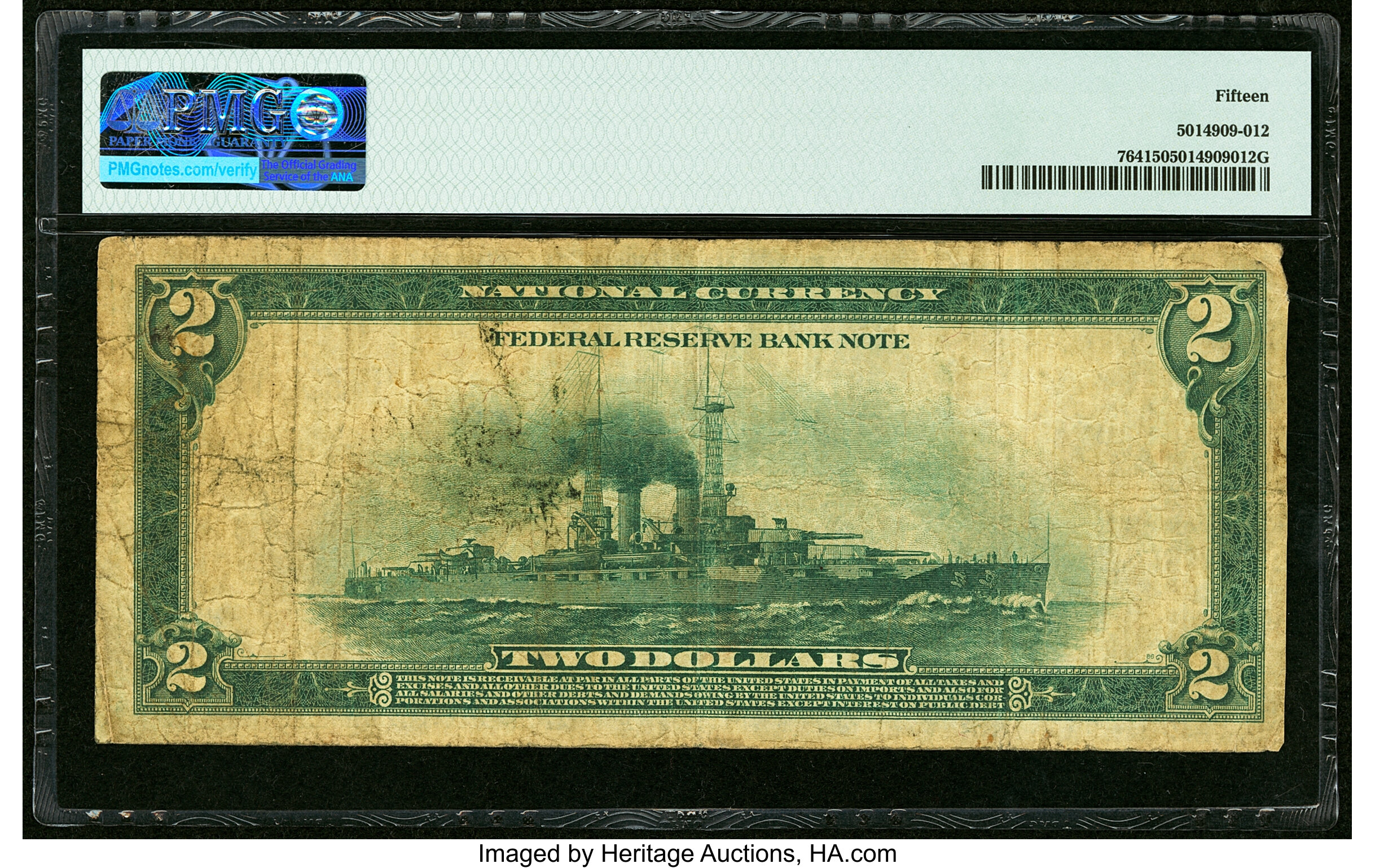 image for: Fr. 764 $2 1918 Federal Reserve Bank Note PMG Choice Fine 15....