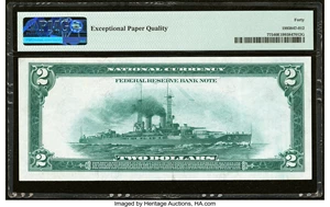 image for: Fr. 775 $2 1918 Federal Reserve Bank Note PMG Extremely Fine 40 EPQ....