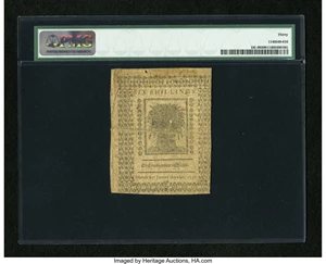 image for: Delaware May 1, 1777 6s PMG Very Fine 30....