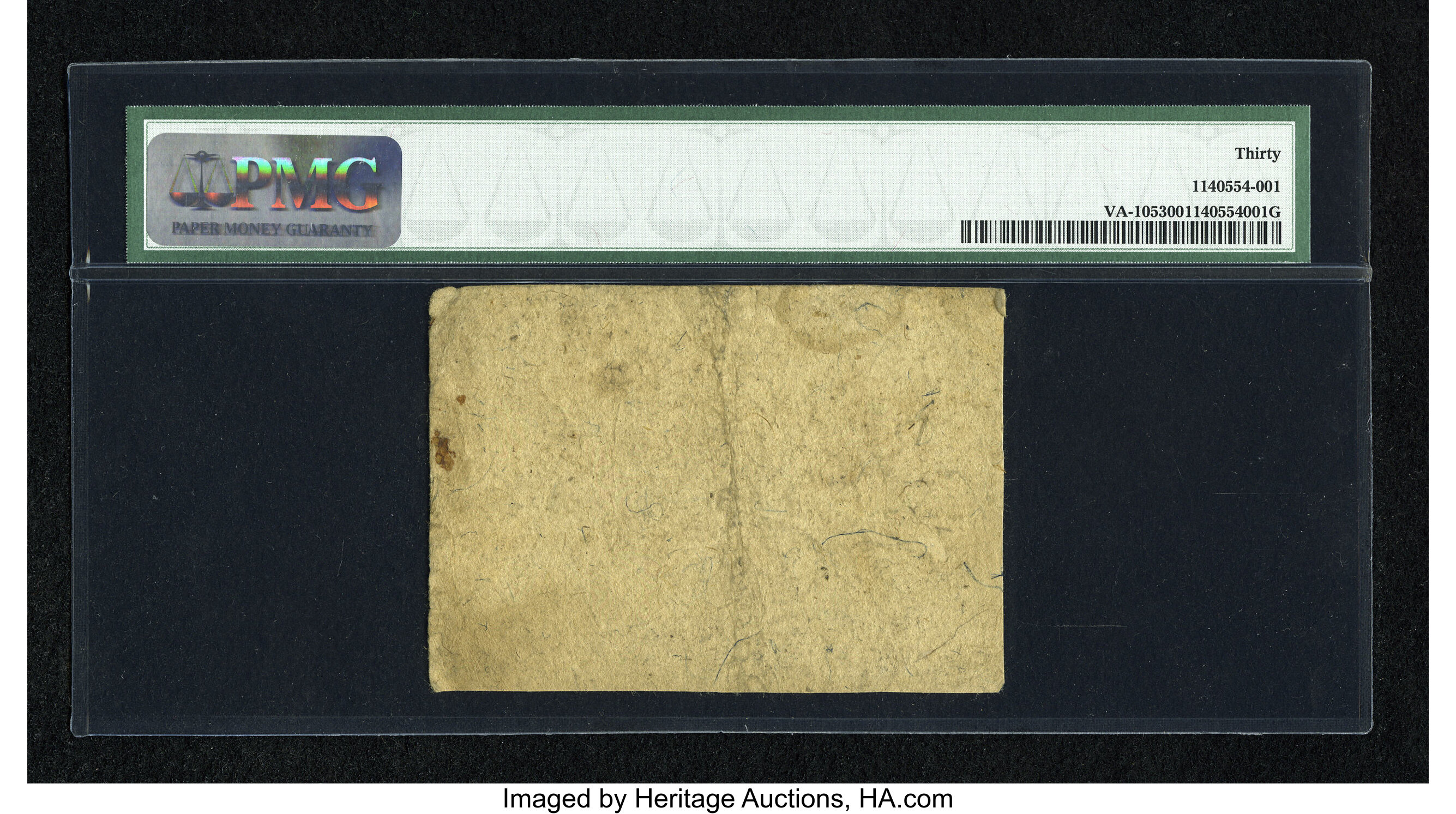 image for: Virginia October 7, 1776 $1 PMG Very Fine 30....