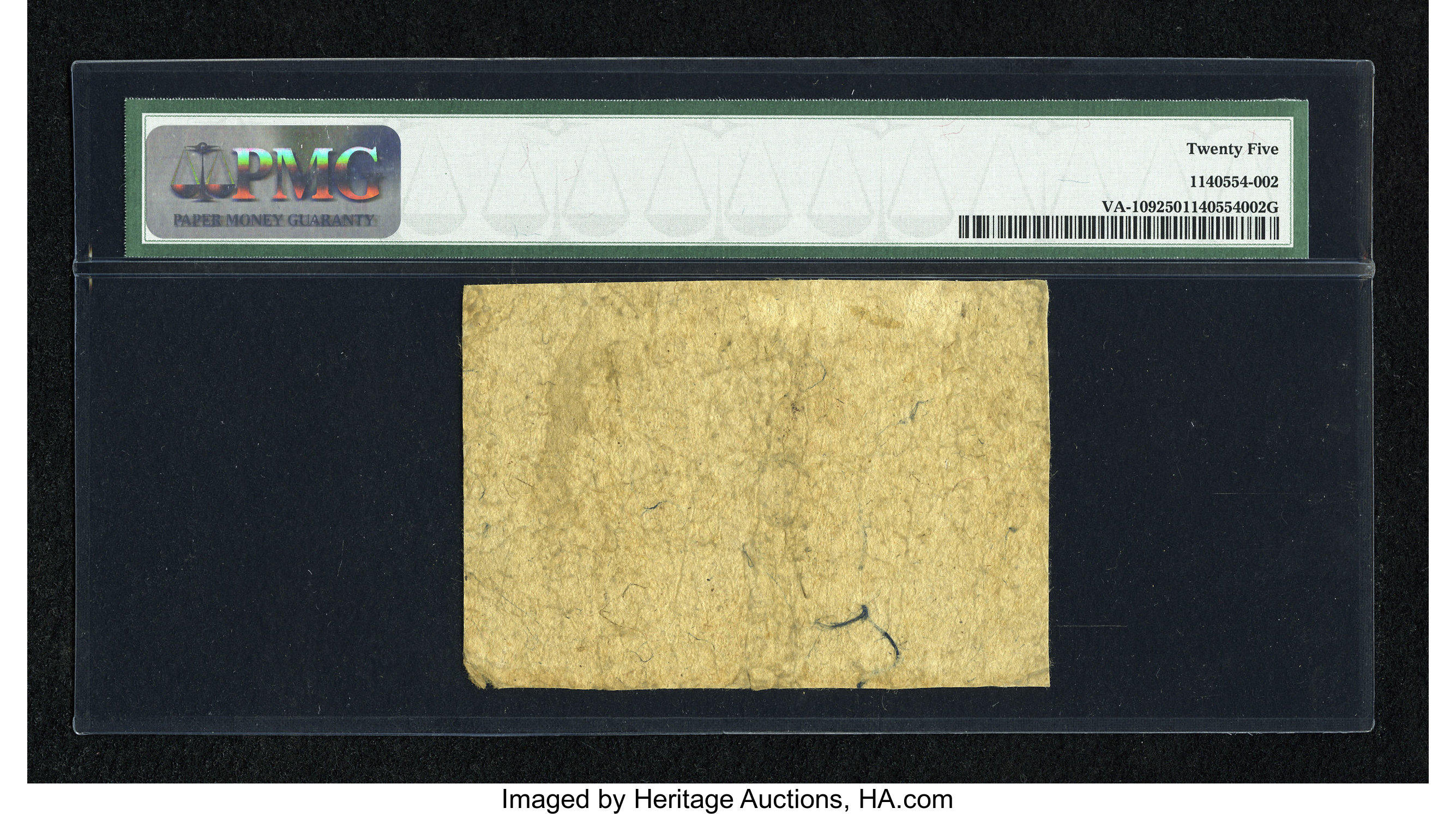 image for: Virginia October 7, 1776 $8 PMG Very Fine 25....