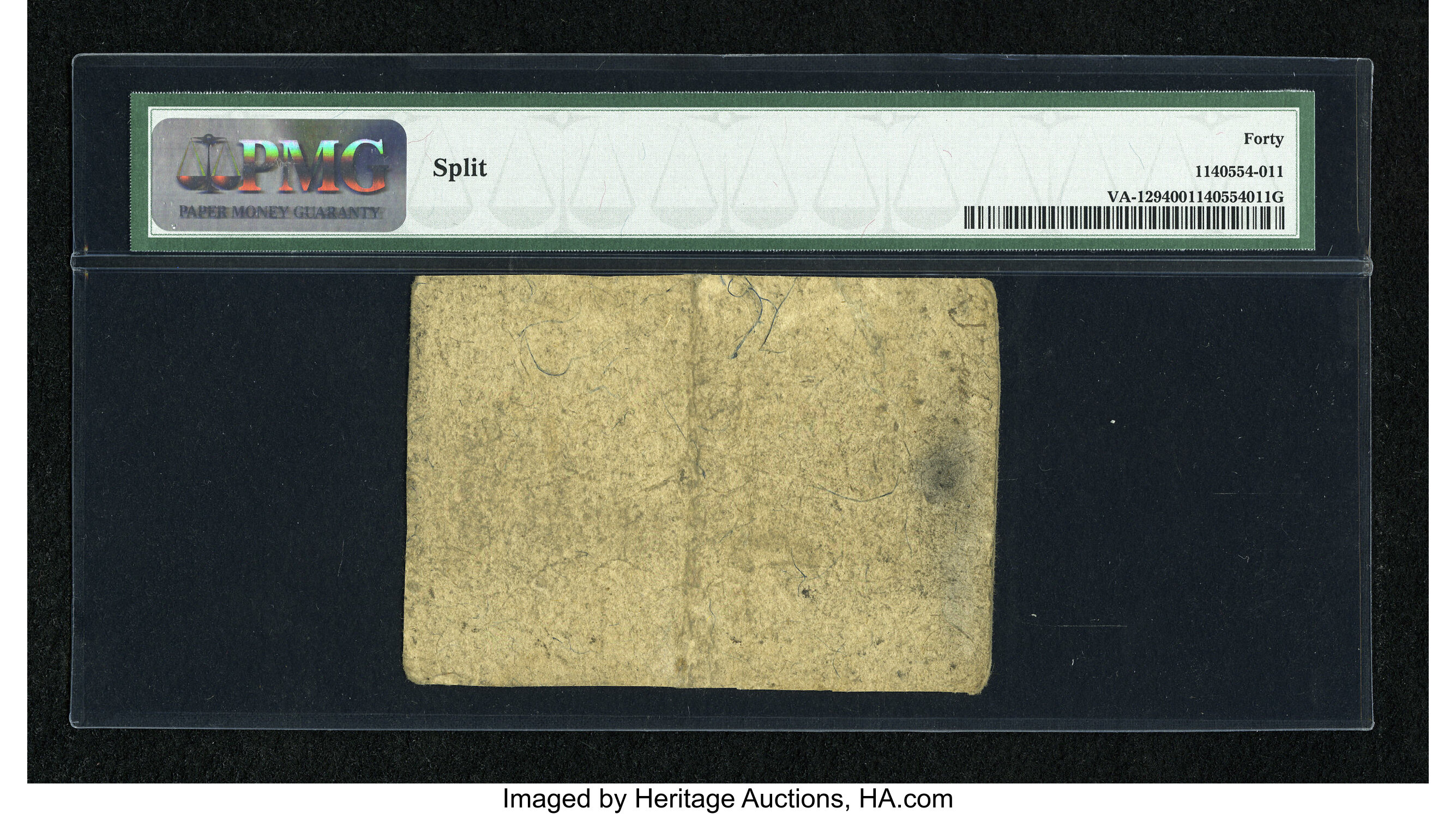 image for: Virginia October 20, 1777 $8 PMG Extremely Fine 40....