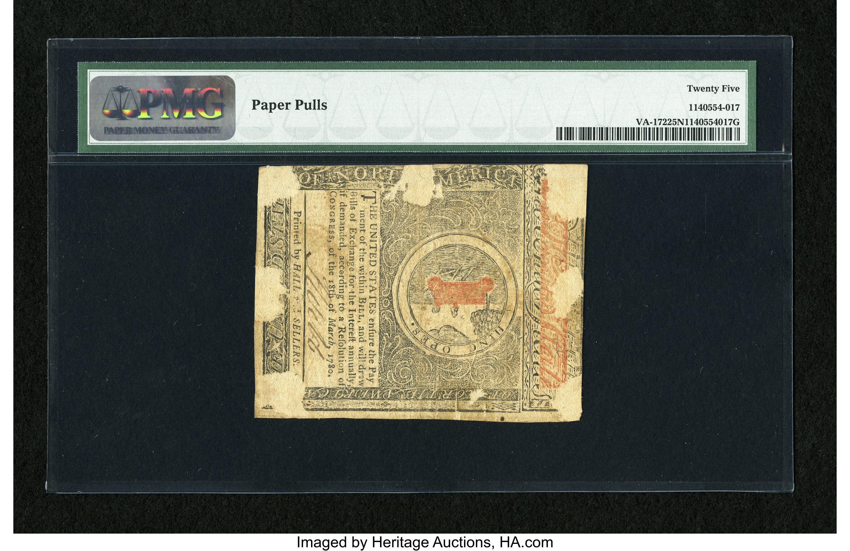image for: Virginia May 1, 1780 $2 PMG Very Fine 25 Net....