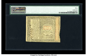 image for: Virginia May 1, 1780 $3 PMG Very Fine 30....