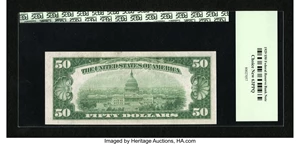 image for: Fr. 1880-D $50 1929 Federal Reserve Bank Note. PCGS Choice New 63PPQ....