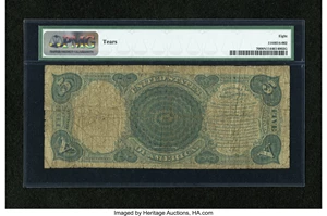 image for: Fr. 70 $5 1880 Legal Tender PMG Very Good 8 Net....