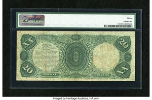 image for: Fr. 143 $20 1880 Legal Tender PMG Choice Fine 15....