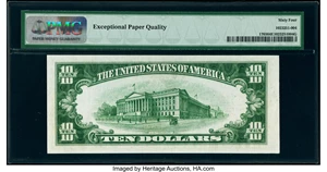 image for: Fr. 1703 $10 1934B Silver Certificate. PMG Choice Uncirculated 64 EPQ....