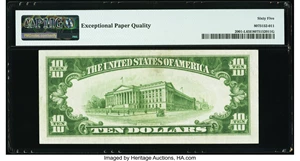 image for: Fr. 2001-L $10 1928A Federal Reserve Note. PMG Gem Uncirculated 65 EPQ....