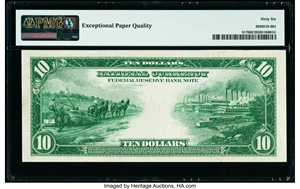 image for: Fr. 817 $10 1915 Federal Reserve Bank Note PMG Gem Uncirculated 66 EPQ....