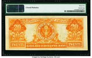image for: Fr. 1179 $20 1905 Gold Certificate PMG Choice Very Fine 35....