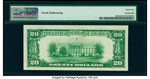 image for: Low Serial Number 7 Fr. 2050-K $20 1928 Federal Reserve Note. PMG Choice Uncirculated 64....