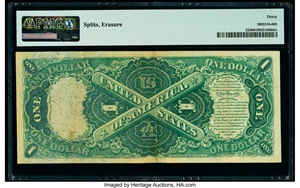 image for: Fr. 22 $1 1875 Legal Tender PMG Very Fine 30....