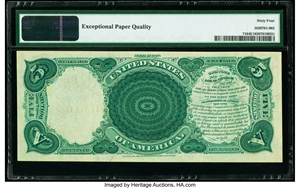 image for: Fr. 71 $5 1880 Legal Tender PMG Choice Uncirculated 64 EPQ....