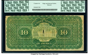 image for: Fr. 190b $10 1864 Compound Interest Treasury Note PCGS Very Fine 25....