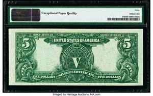 image for: Fr. 276 $5 1899 Silver Certificate PMG Extremely Fine 40 EPQ....