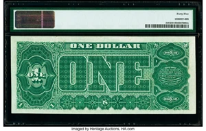 image for: Fr. 348 $1 1890 Treasury Note PMG Choice Extremely Fine 45....