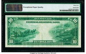 image for: Fr. 934* $10 1914 Federal Reserve Star Note PMG Choice Very Fine 35 EPQ....