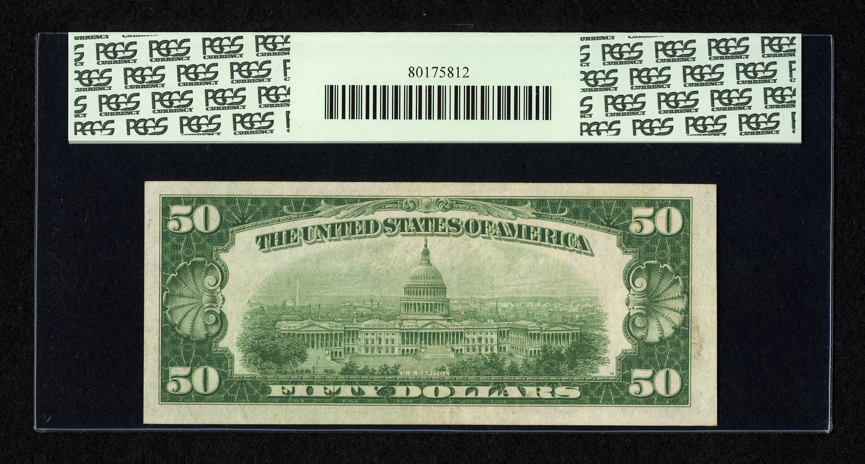 image for: Fr. 2100-K $50 1928 Federal Reserve Note. PCGS Extremely Fine 40....