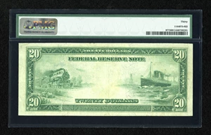 image for: Fr. 977 $20 1914 Federal Reserve Note PMG Very Fine 30....