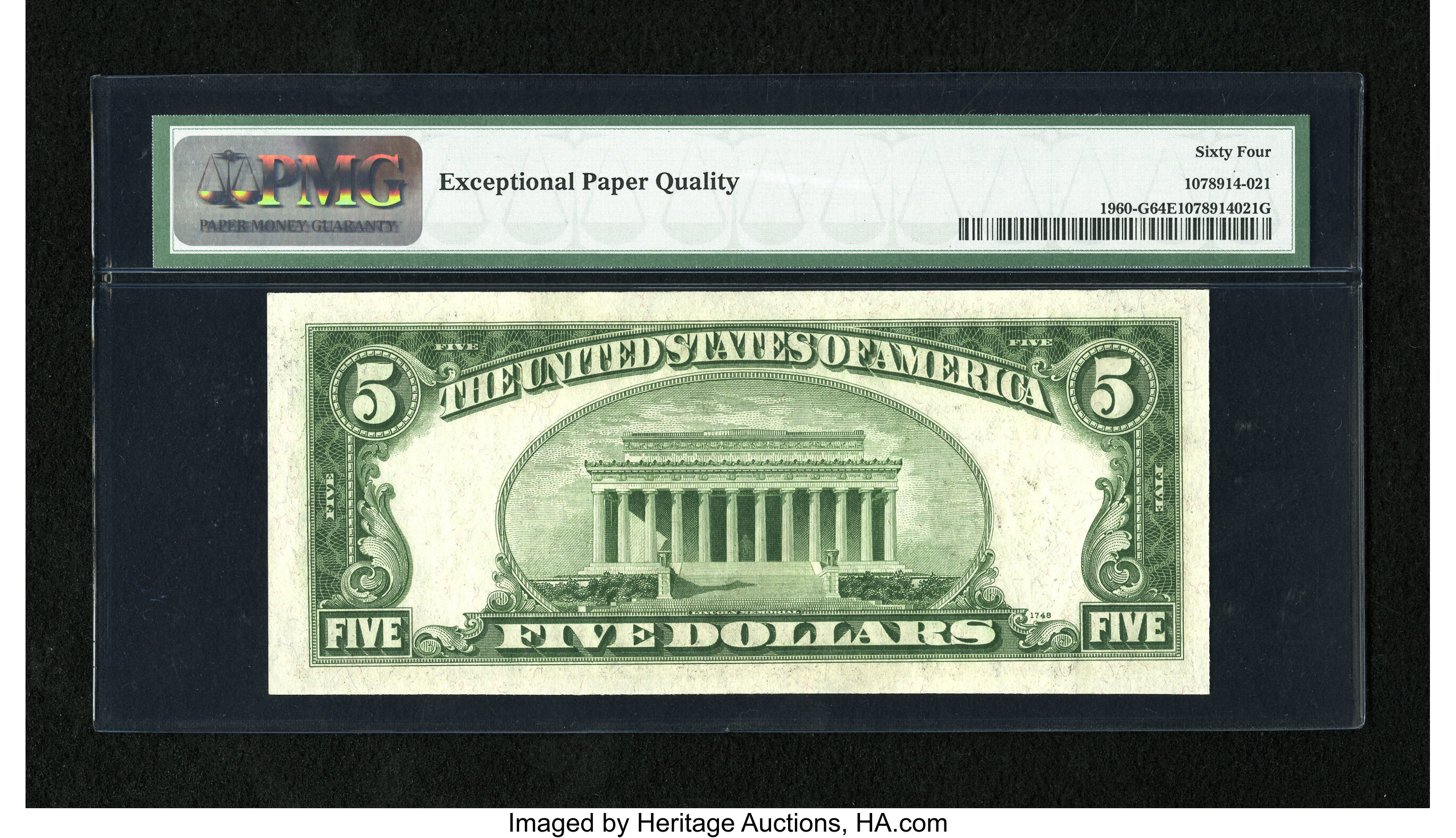 image for: Fr. 1960-G $5 1934D Federal Reserve Note. PMG Choice Uncirculated 64 EPQ....