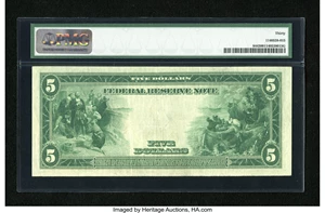 image for: Fr. 844 $5 1914 Federal Reserve Note PMG Very Fine 30....