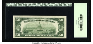 image for: Fr. 2109-G $50 1950B Federal Reserve Note. PCGS Gem New 65PPQ....