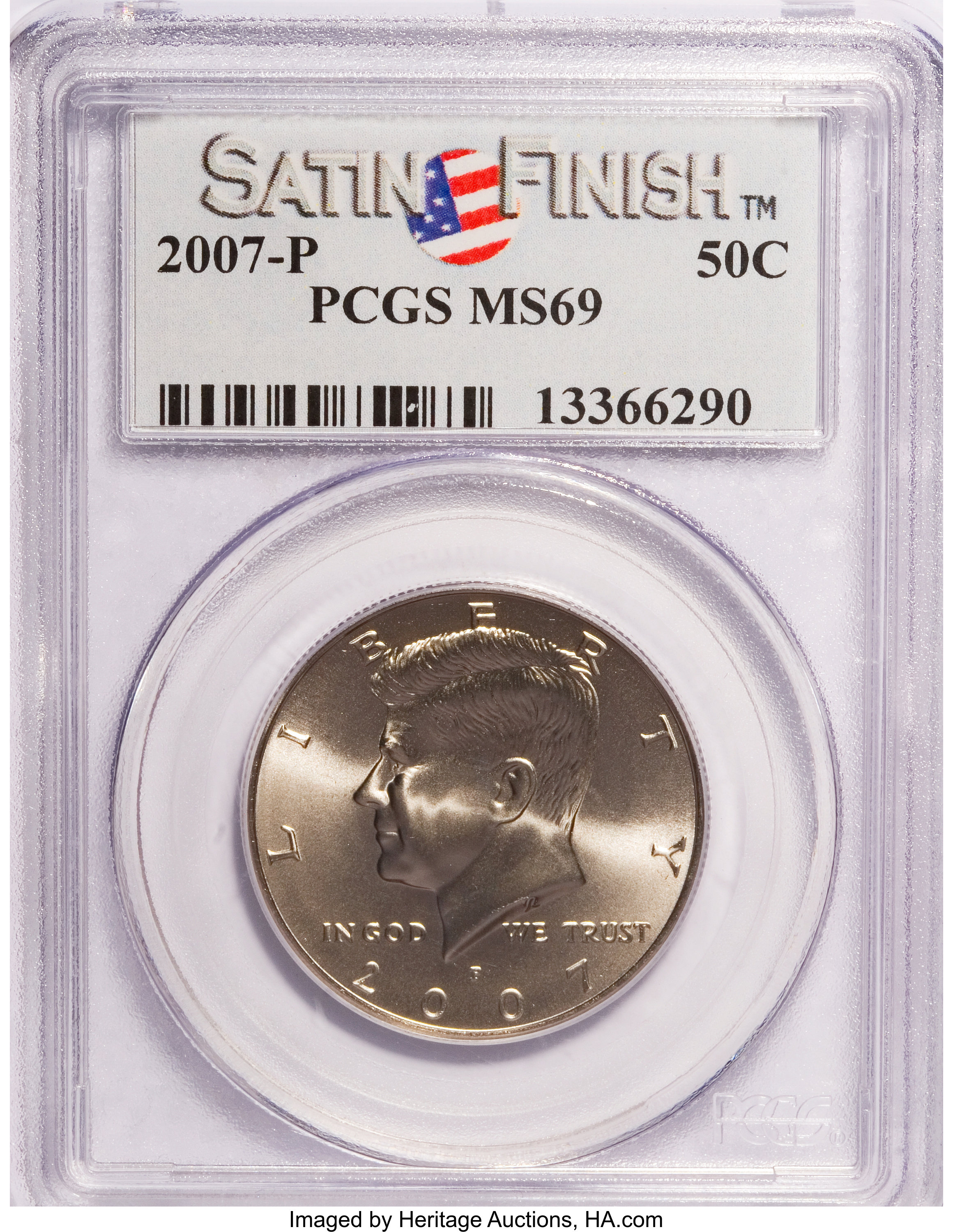 image for: 2007-P 50C Satin Finish MS69 PCGS. PCGS Population (157/0). NGC Census: (0/0).   (#149531)...