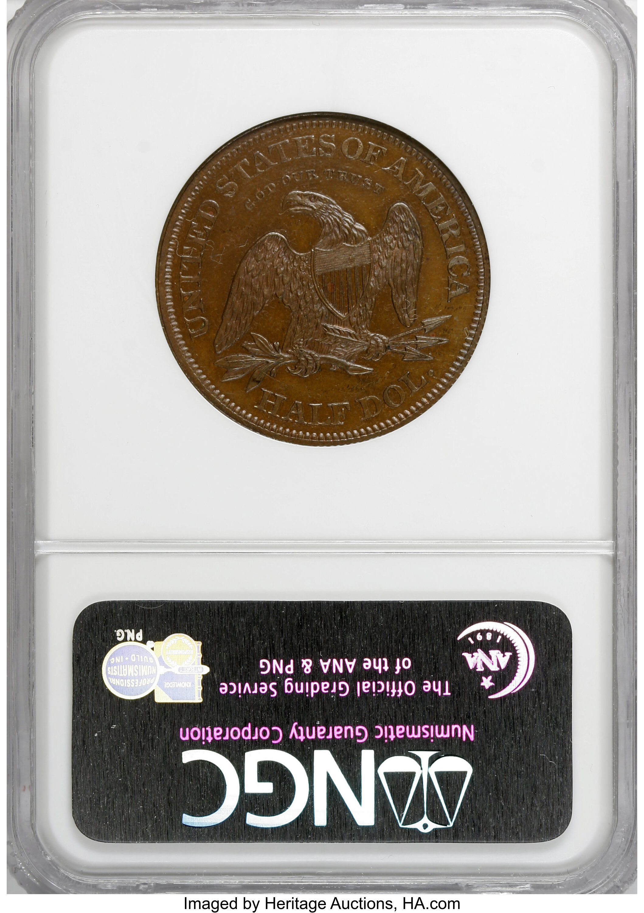 image for: 1863 50C Half Dollar, Judd-341, Pollock-413, R.5, PR63 Brown NGC....