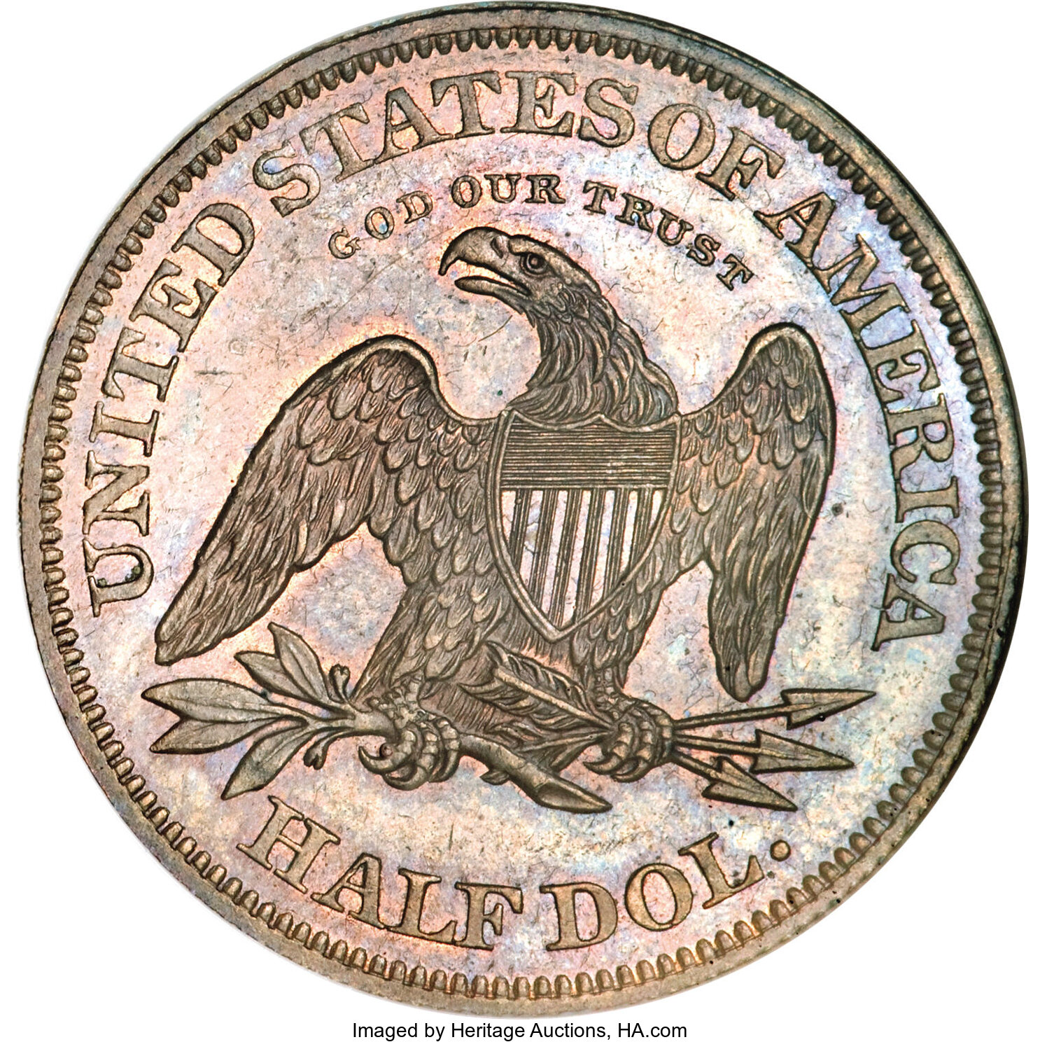 image for: 1863 50C Half Dollar, Judd-341, Pollock-413, R.5, PR63 Brown NGC....