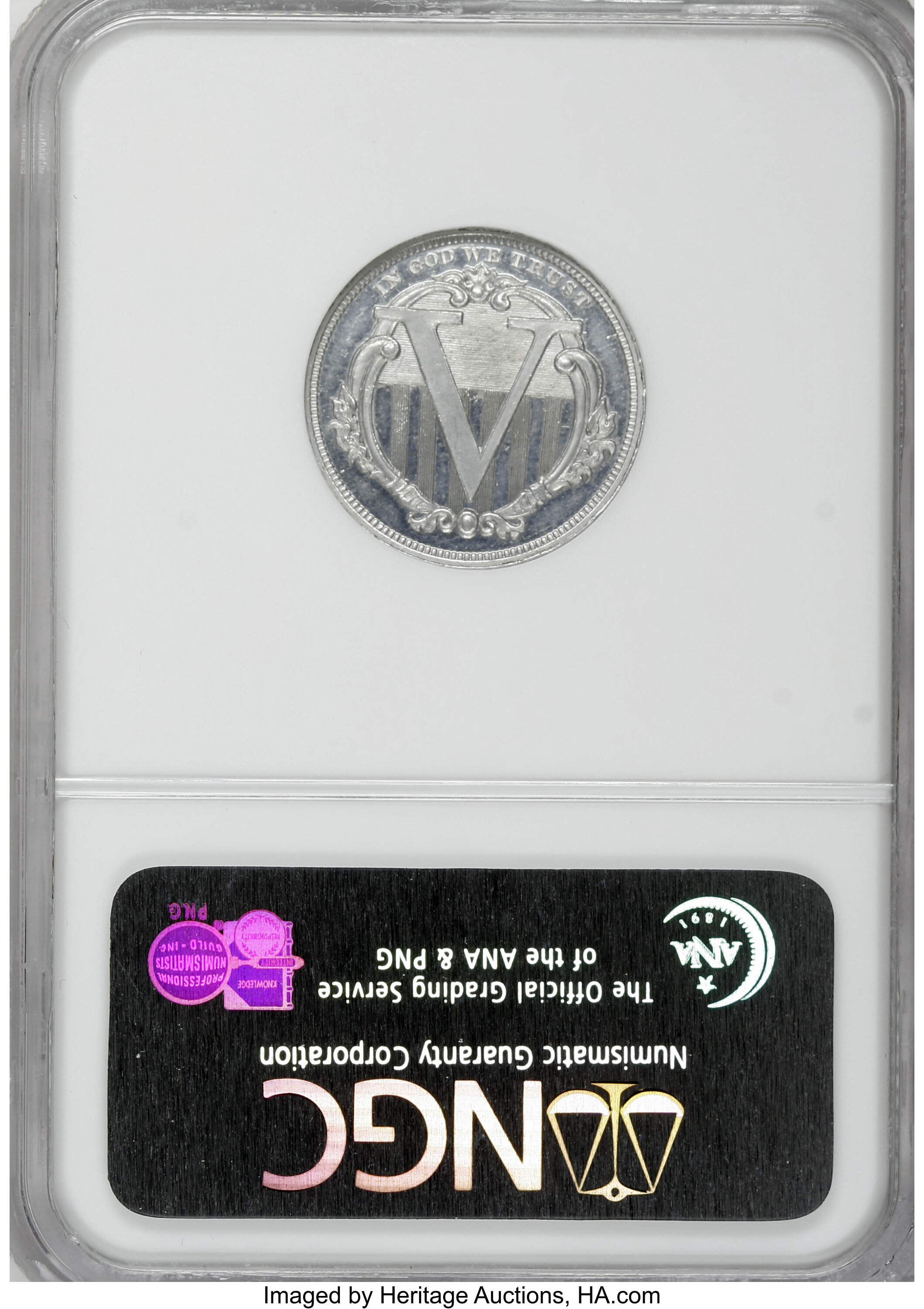 image for: 1867 5C Five Cents, Judd-561, Pollock-622, R.5, PR64 NGC....