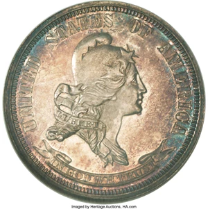 image for: 1869 25C Standard Silver Quarter Dollar, Judd-722, Pollock-803, High R.6, PR66 NGC....