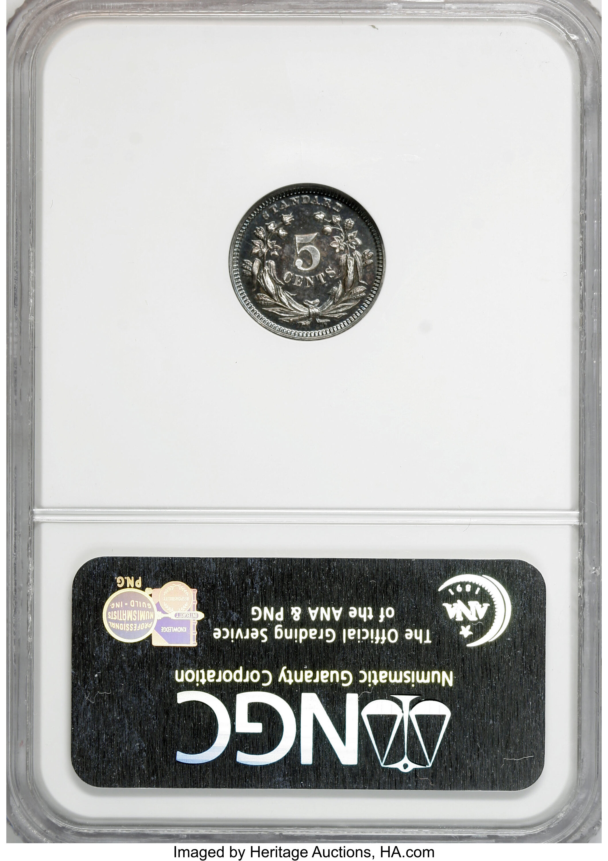 image for: 1870 H10C Standard Silver Half Dime, Judd-810, Pollock-898, High R.7, PR66 Cameo NGC....
