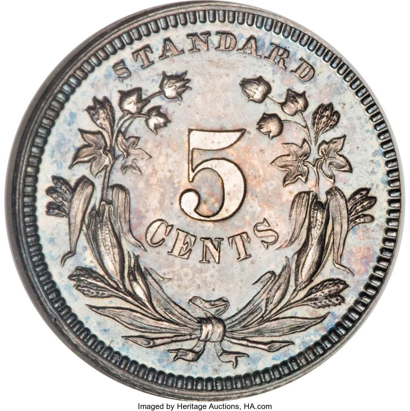 image for: 1870 H10C Standard Silver Half Dime, Judd-810, Pollock-898, High R.7, PR66 Cameo NGC....
