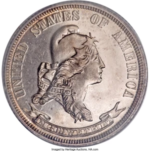 image for: 1869 25C Standard Silver Quarter Dollar, Judd-721, Pollock-802, R.5, PR64 PCGS....