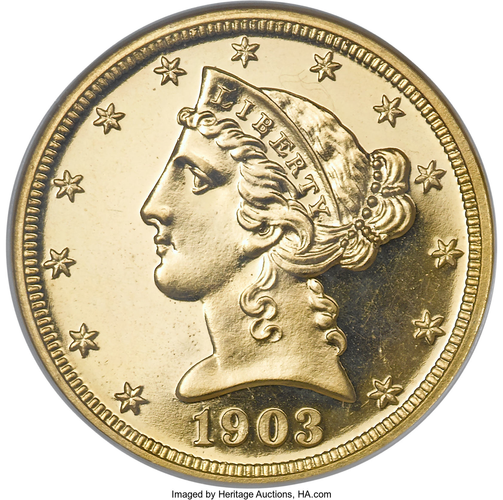 image for: 1903 $5 PR65 Cameo NGC. CAC....