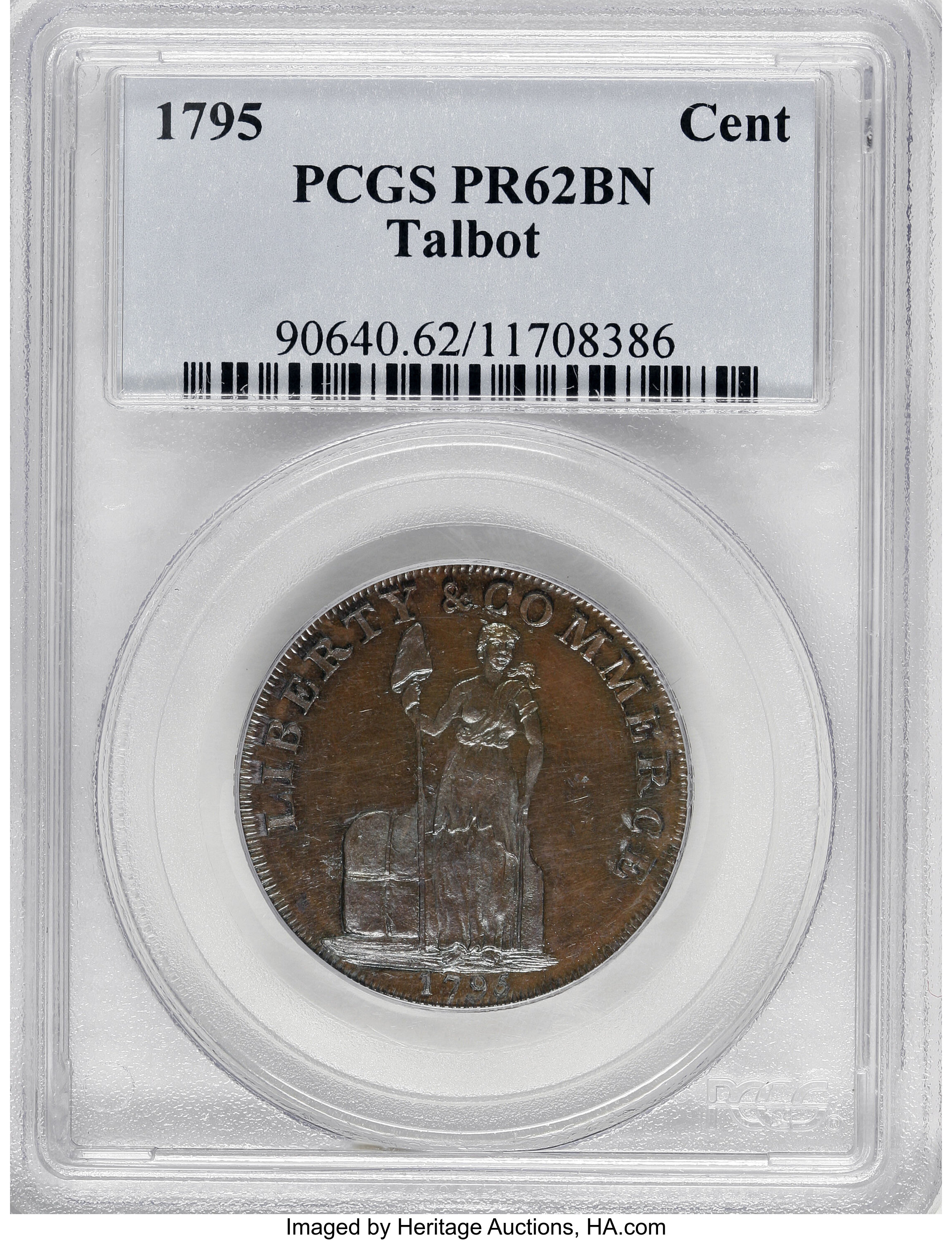 image for: 1795 Cent Talbot, Allum & Lee Cent PR62 Brown PCGS....