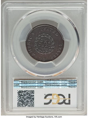 image for: 1793 1C Chain, AMERICA, Periods, S-4, B-5, R.3, AU50 PCGS....