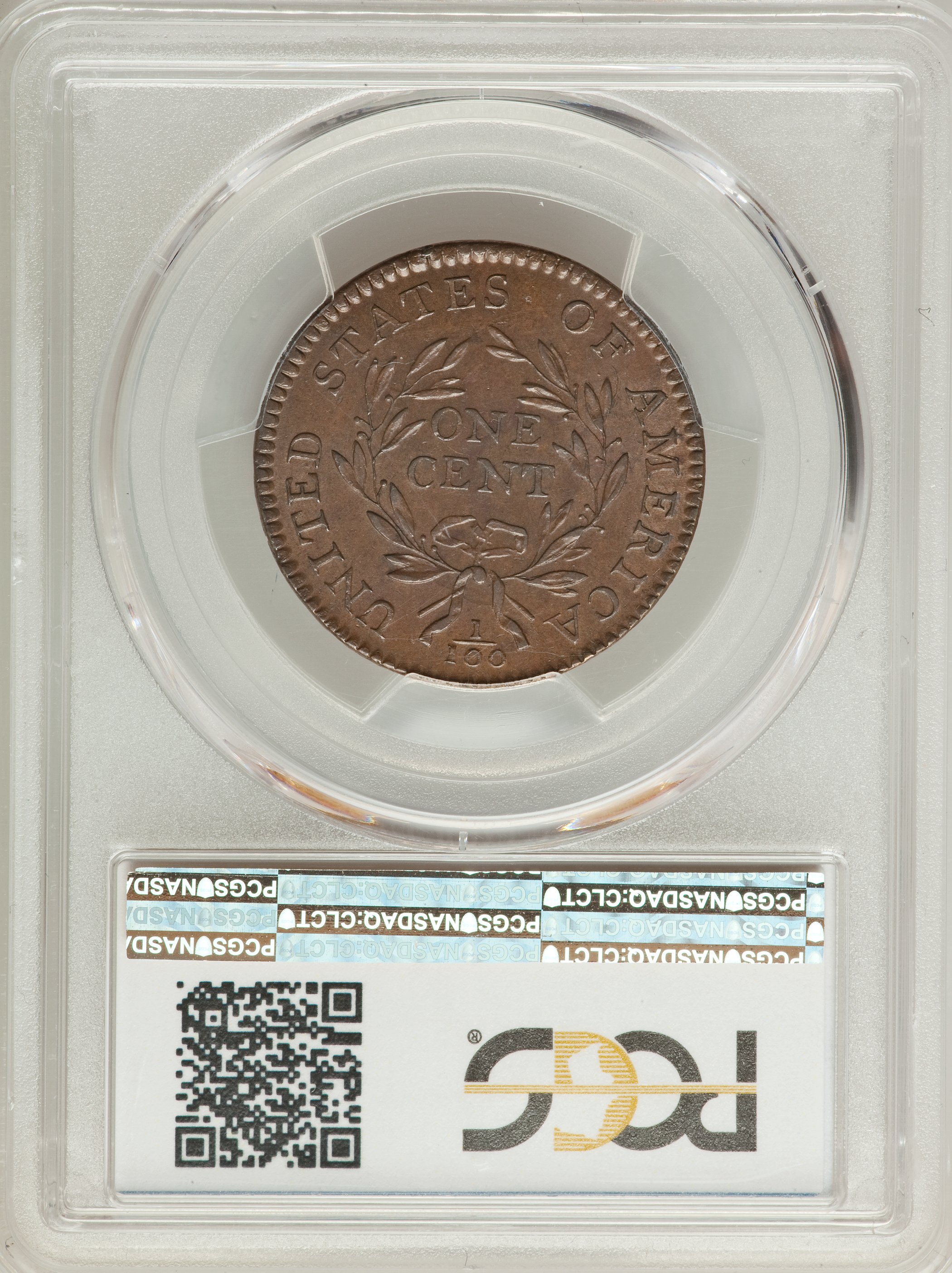 image for: 1794 1C Head of 1795, S-67, B-59, R.3, MS64+ Brown PCGS....