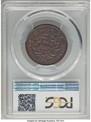 image for: 1802 1C 1/000, S-228, B-4, R.2, AU50 PCGS. CAC....