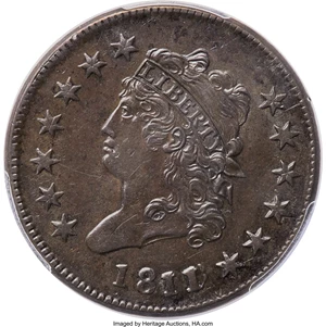 image for: 1811/0 1C S-286, B-2, R.3, AU55 PCGS....