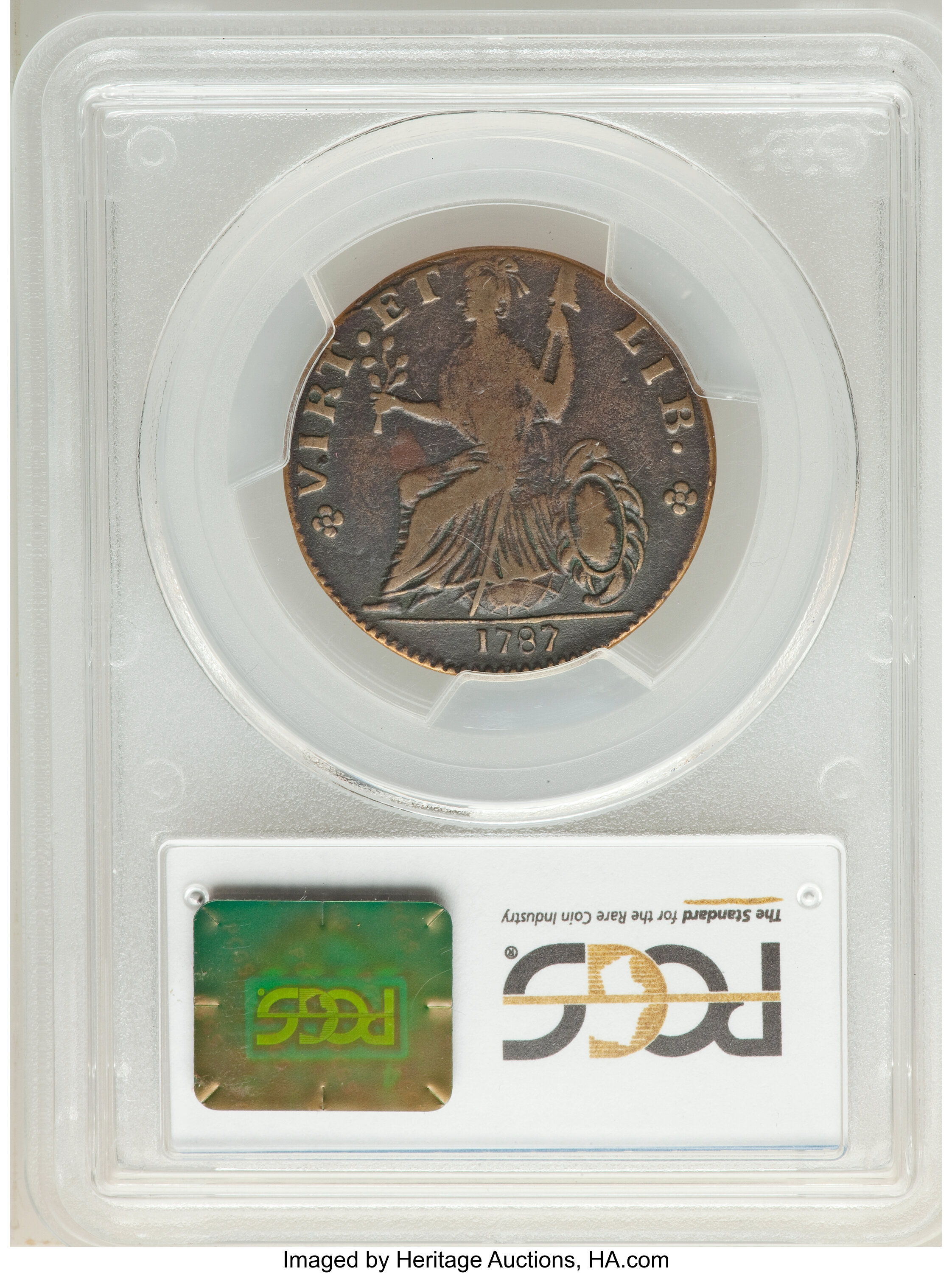image for: 1787 Nova Eborac Copper, Large Head, VF30 PCGS. Breen-985, W-5750, R.6....