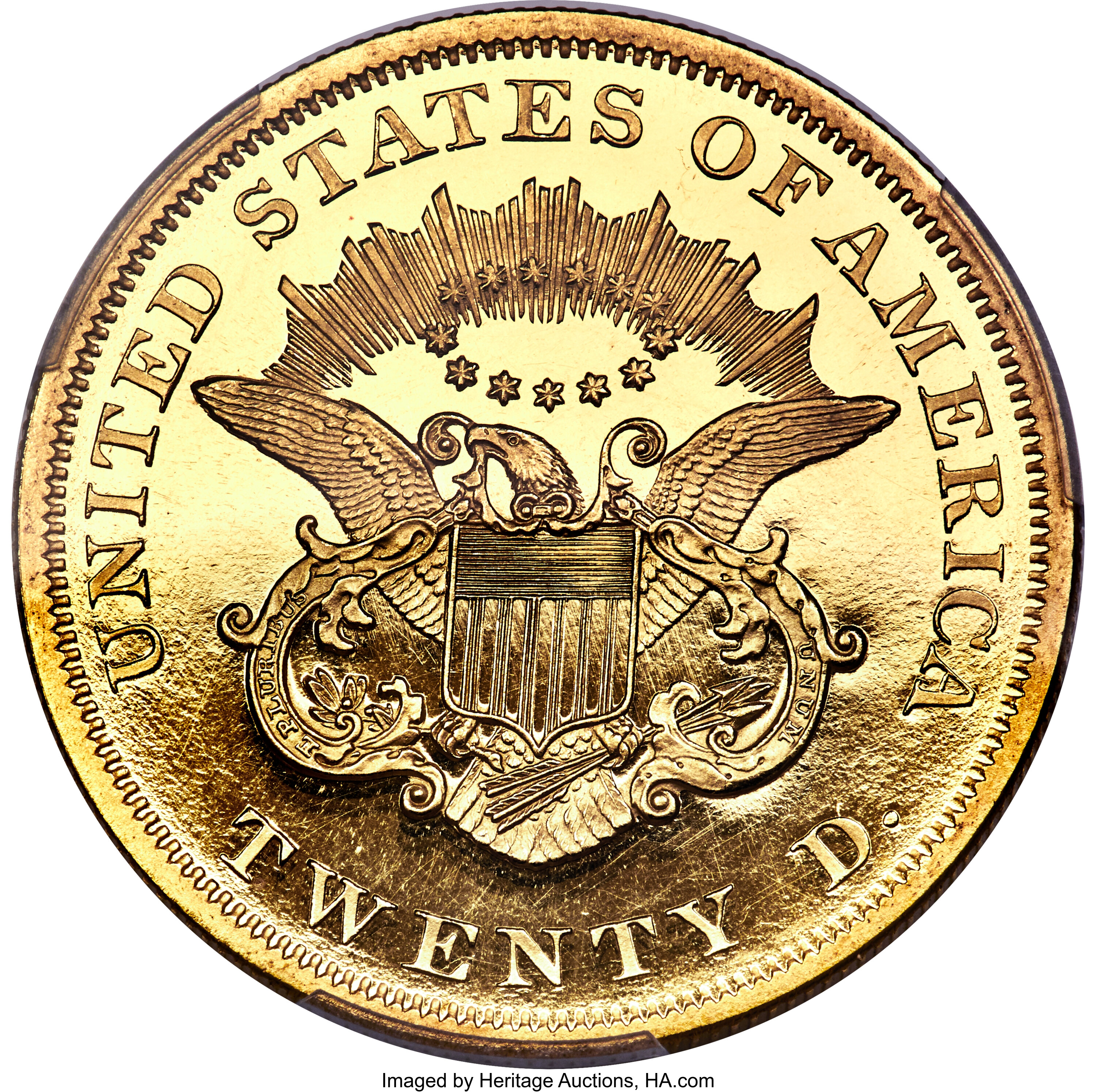 image for: 1861 $20 PR66 Deep Cameo PCGS. JD-1, High R.7....