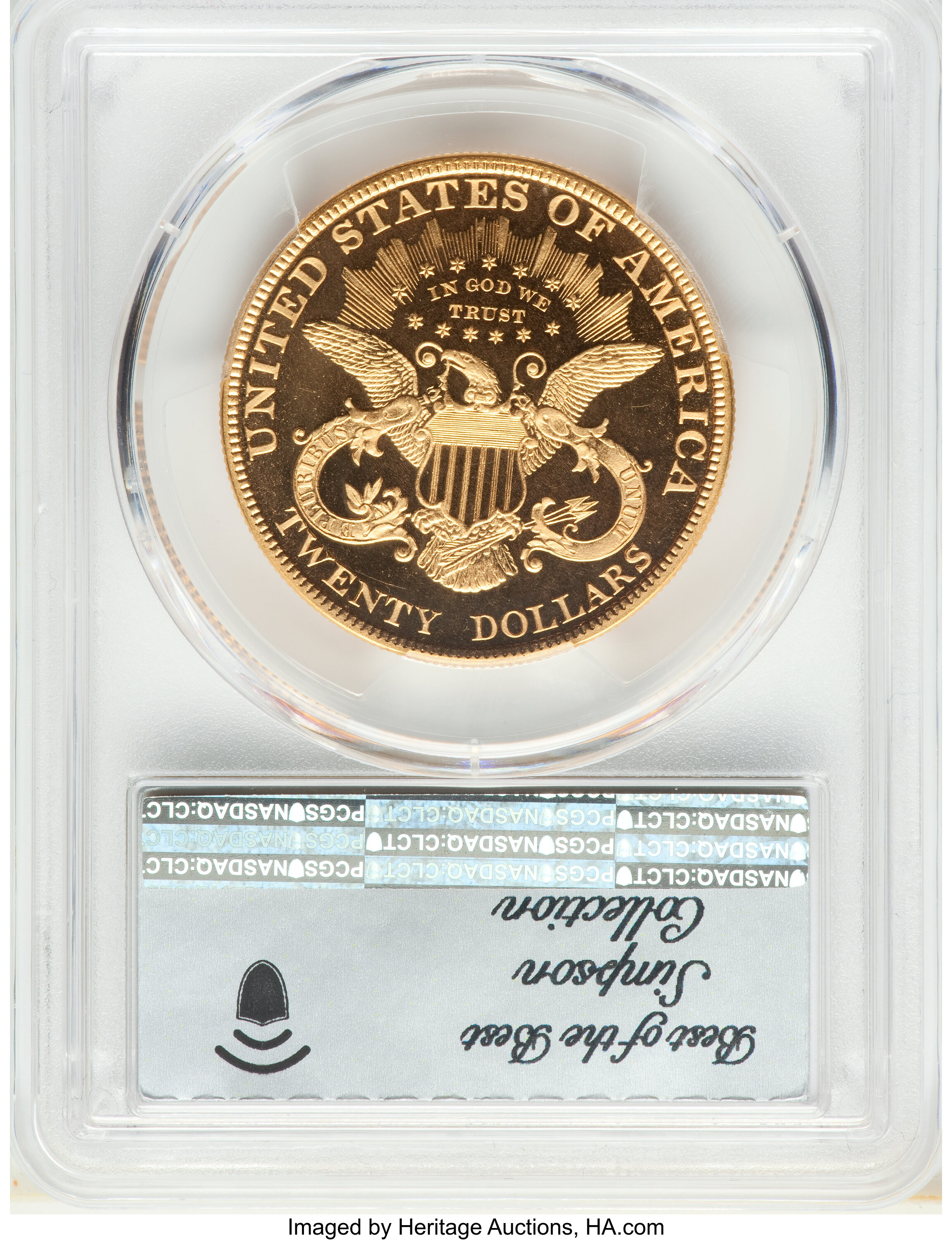 image for: 1899 $20 PR65+ Cameo PCGS. JD-1, R.5....