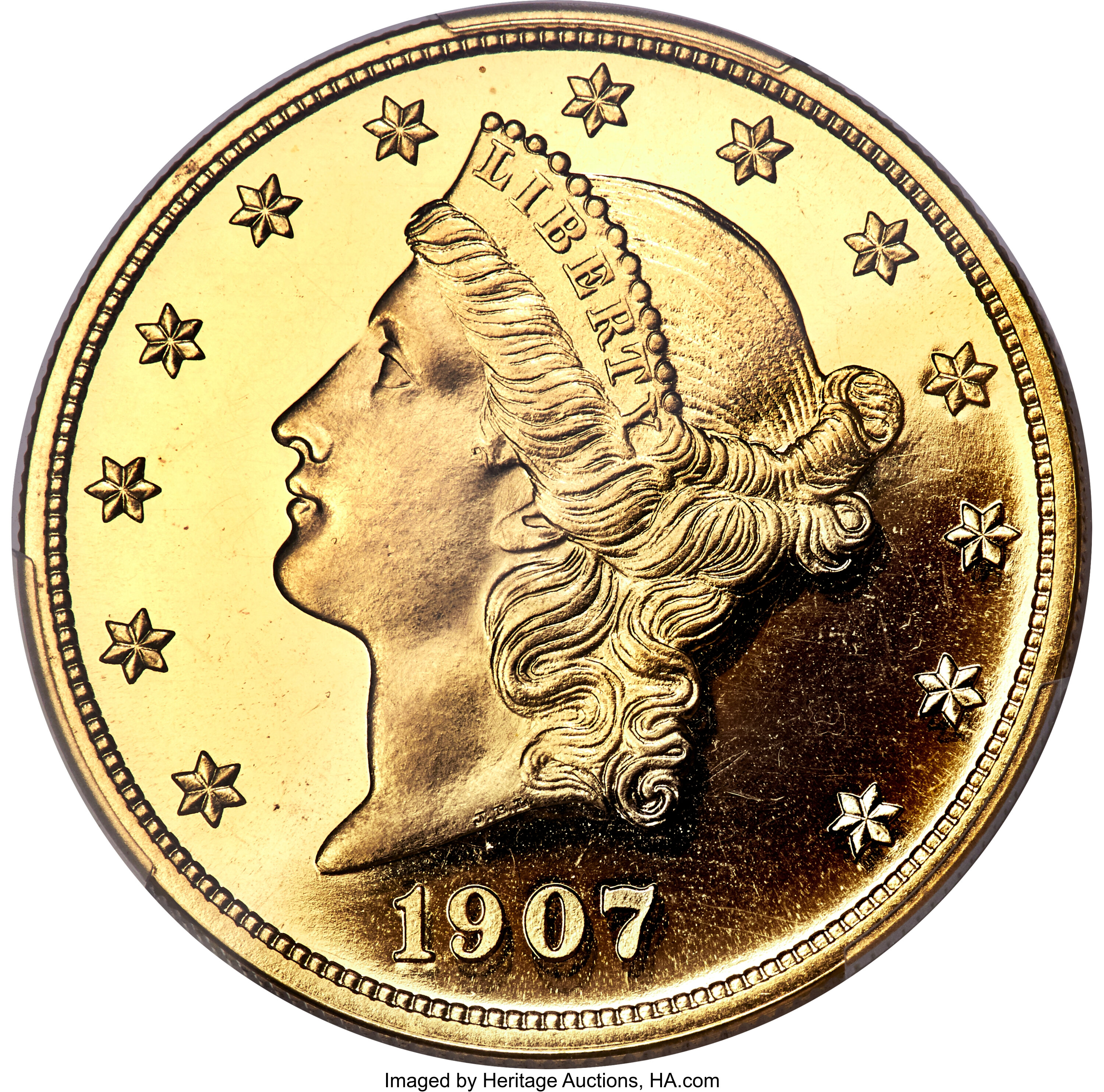 image for: 1907 $20 Liberty PR66 Deep Cameo PCGS. CAC. JD-1, R.5....