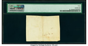 image for: South Carolina November 15, 1775 10s PMG Extremely Fine 40....
