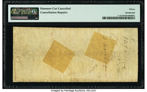 image for: T15 $50 1861 PF-1 Cr. 79 PMG Choice Fine 15, CC....